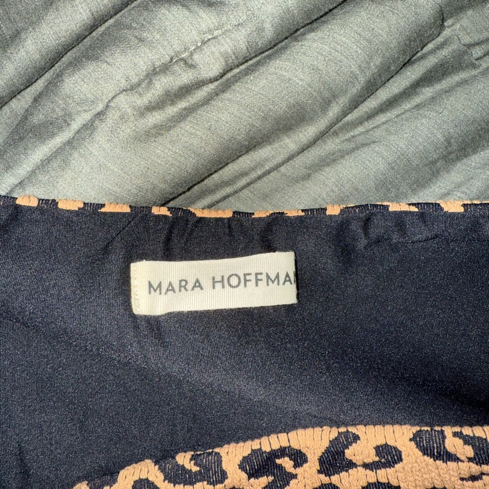 Women’s Mara Hoffman High-Waisted Leopard Bikini Bottoms- size 2XL - Picture 3 of 4